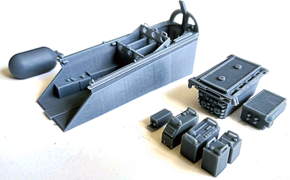 Piezas del compartimento de aviónica de Mirage IIIE