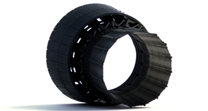 Su-27 Saturn AL31 super detailed nozzle showing inner panels